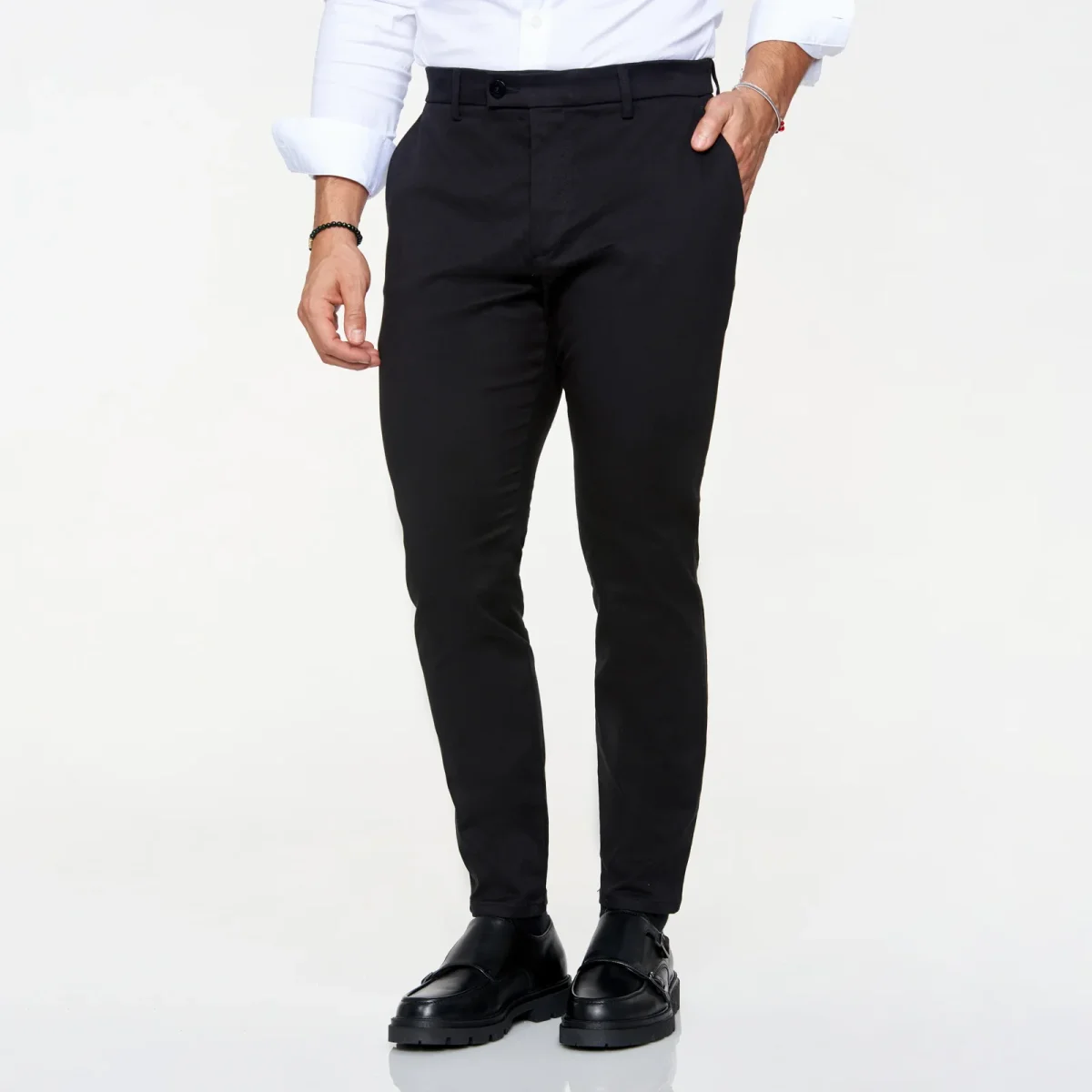 CALÇA CHINO SLIM FIT PRETO ZOLF - Image 3