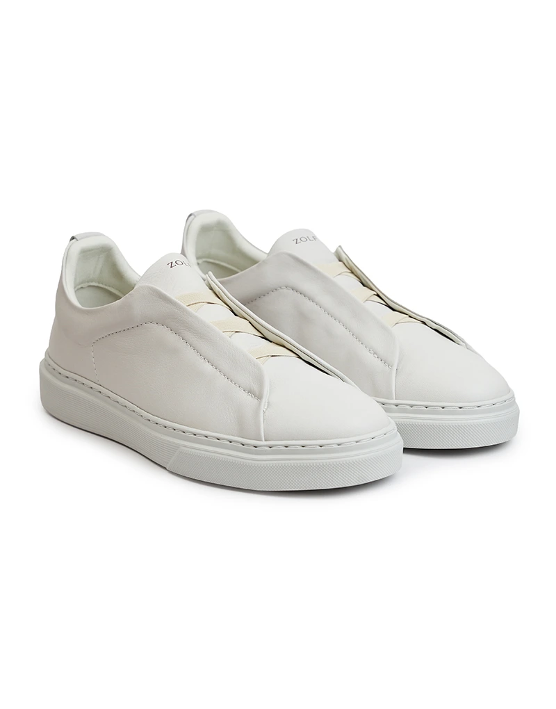 SAPATILHA CASUAL COM ELÁSTICO OFF WHITE ZOLF