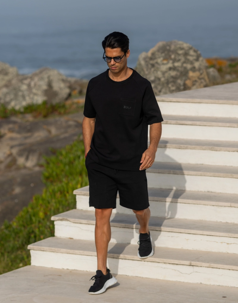 T-SHIRT CONFORT PRETO ZOLF - Image 5