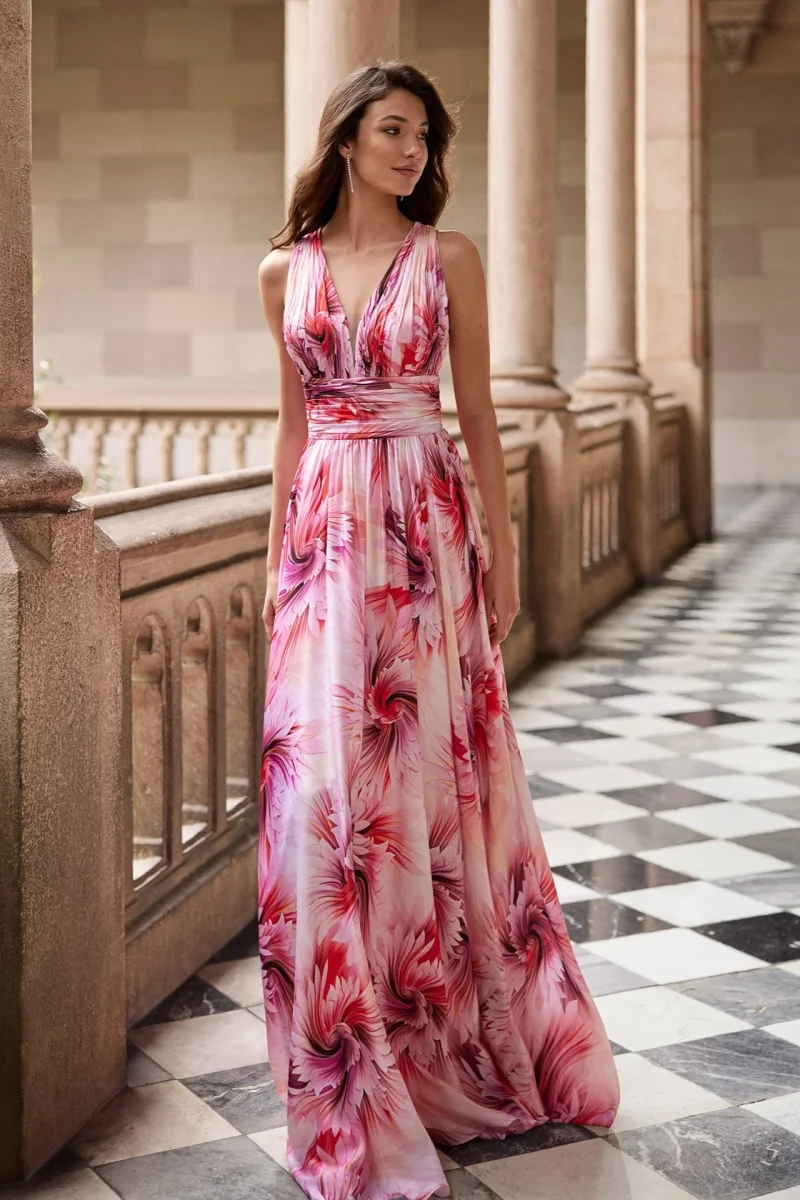 VESTIDO 7J139 MARFIL BARCELONA