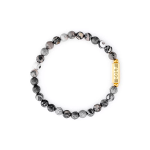 PULSEIRA DE BOLAS MARMORE CINZA ZOLF