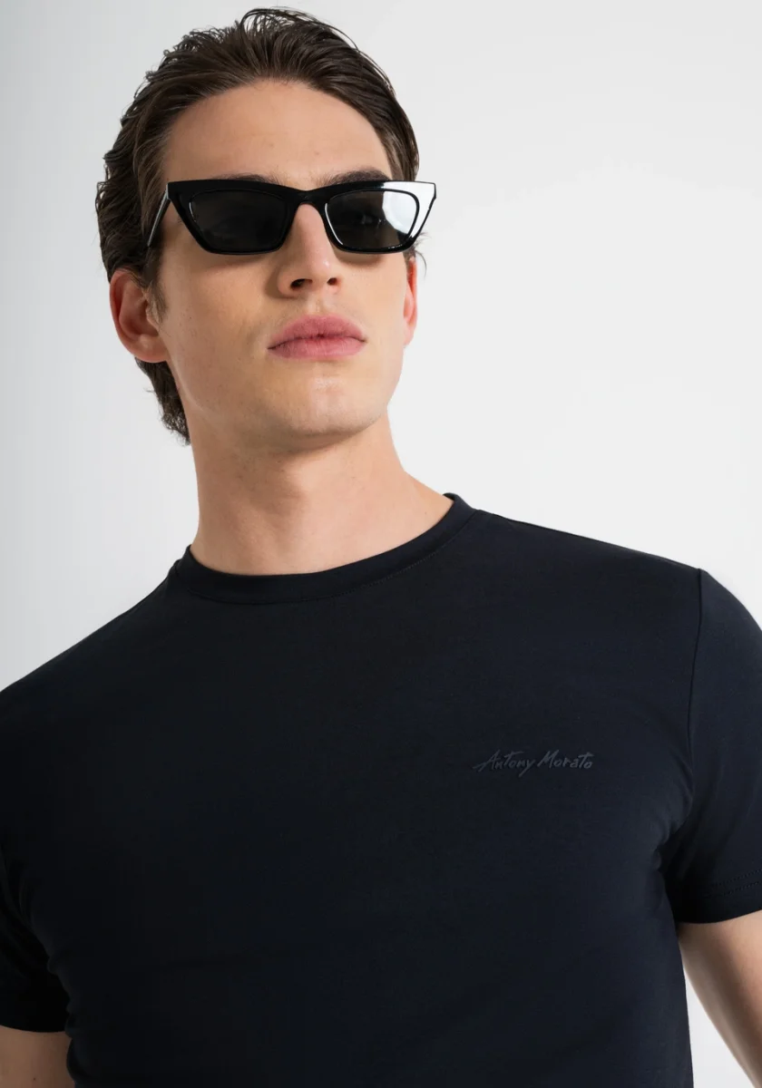 T-SHIRT SLIM FIT AZUL MARINHO ANTONY MORATO - Image 3