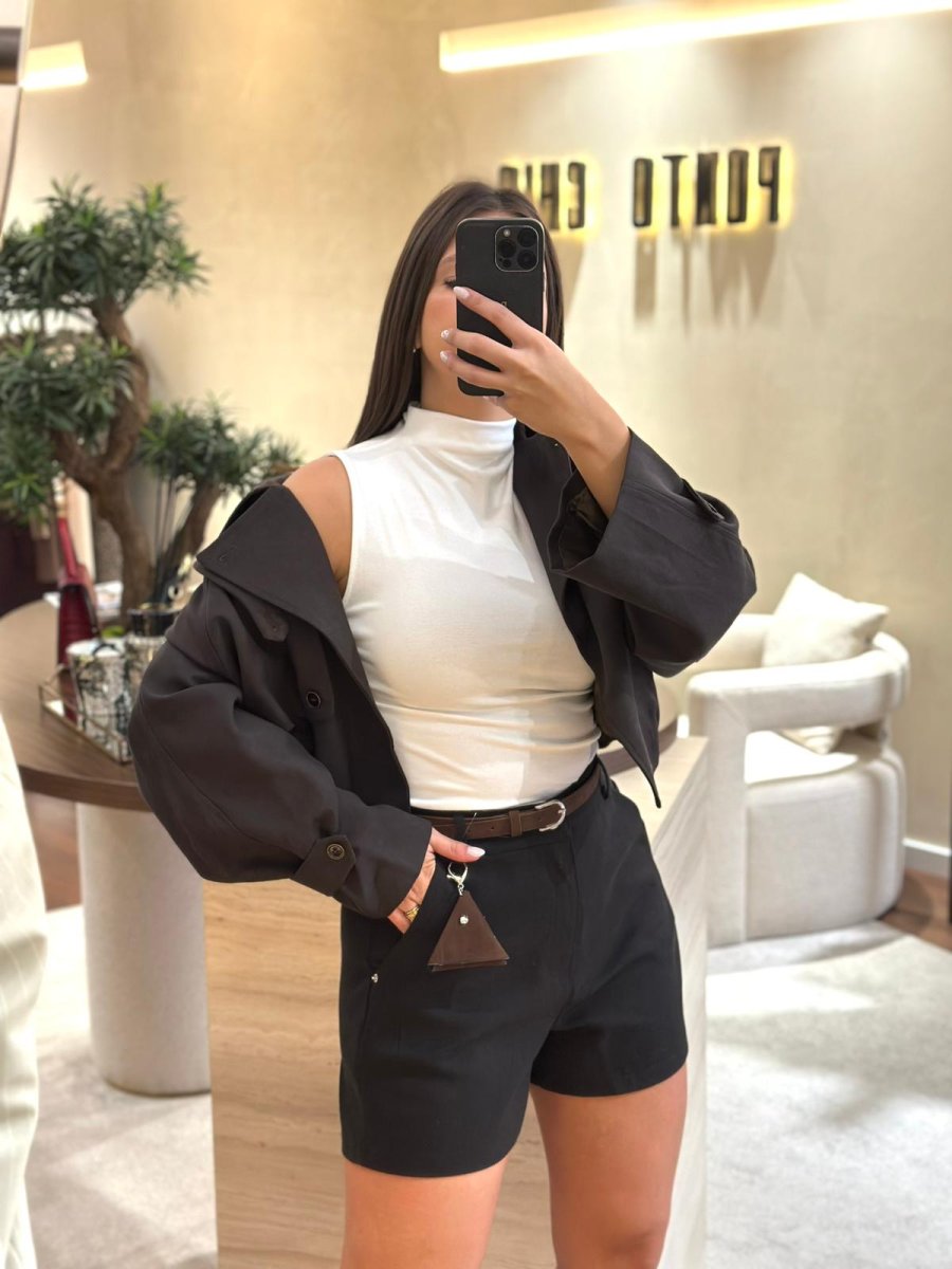 TOP BRANCO SEM MANGAS PONTO CHIC - Image 2