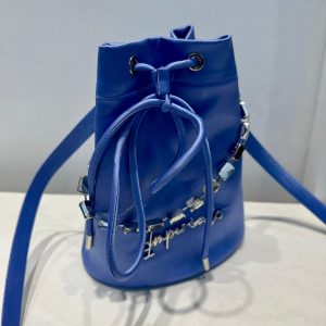 BOLSA AZUL COM ALÇA DE PEDRAS DECORATIVAS IMPERIAL