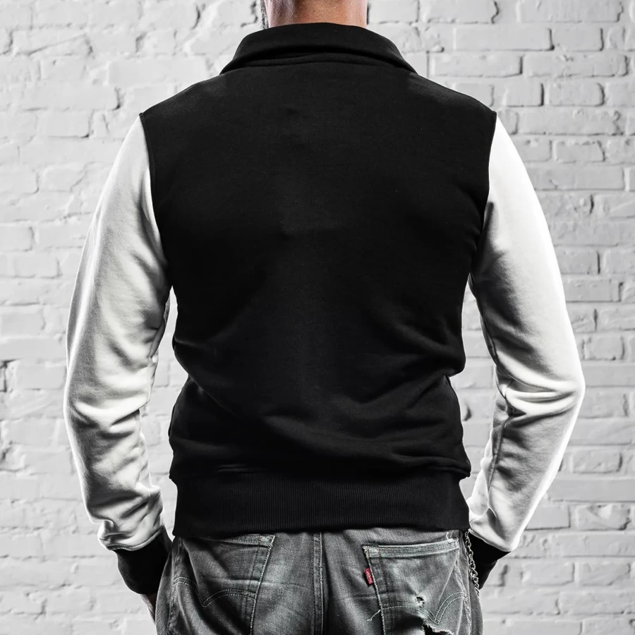 Camisola Homem HolyFreedom Fullzip B&W - Image 3