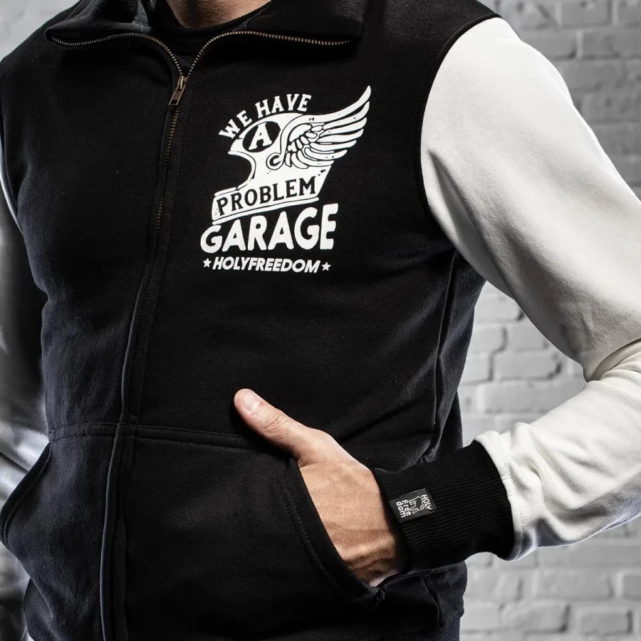 Camisola Homem HolyFreedom Fullzip B&W - Image 2