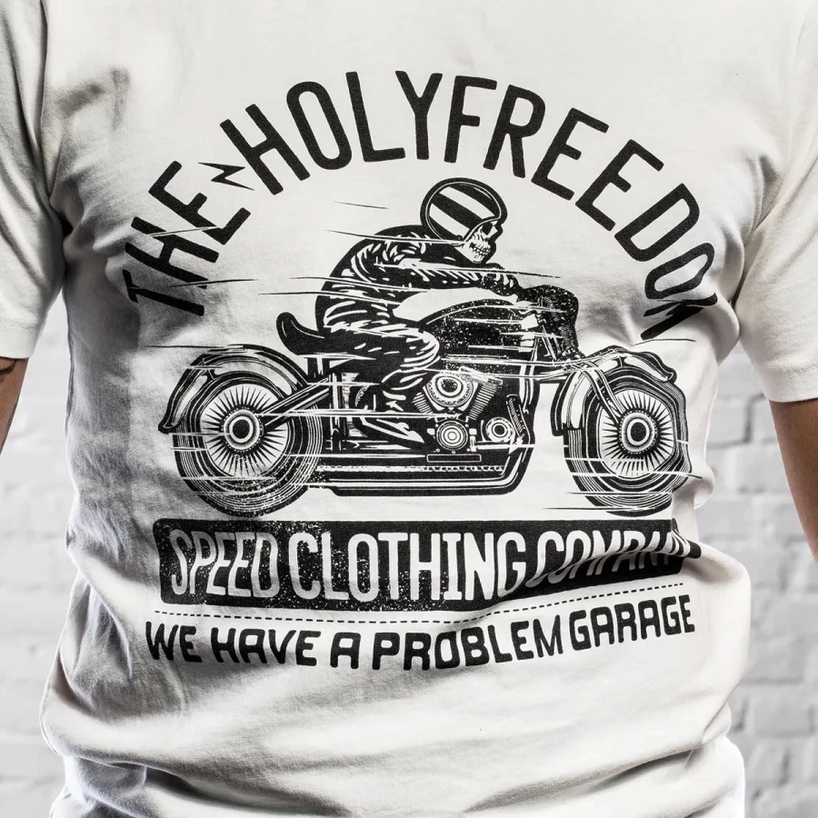 T-Shirt Homem HolyFreedom Skeleton Rider