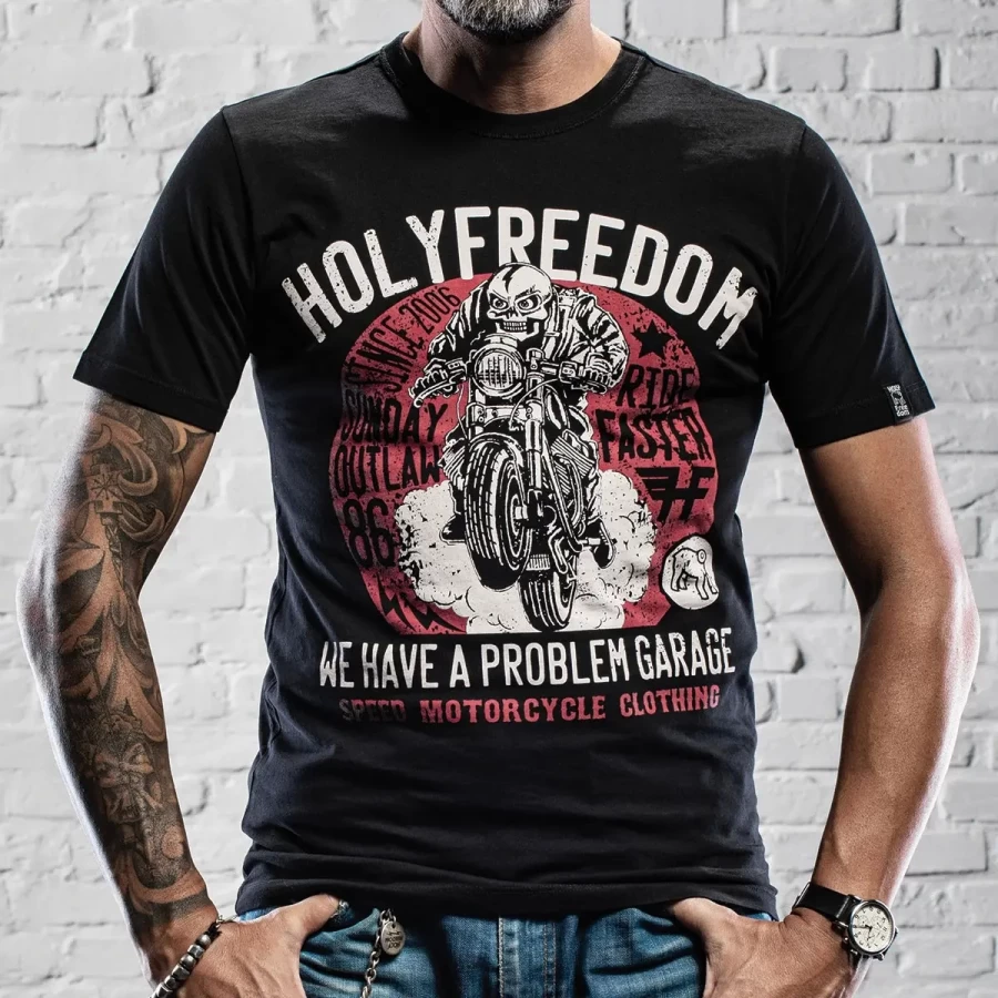 T-Shirt Homem HolyFreedom Sunday Outlaw - Image 2